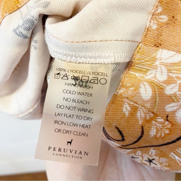 Peruvian Connection | Lyocell Midi Sleeveless Summer Dress Size 16 - Picture 8 of 10